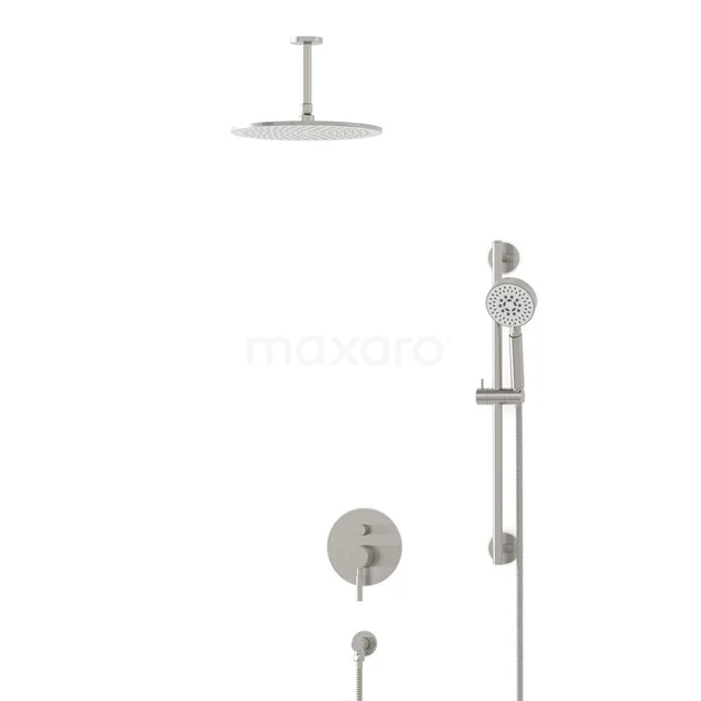 Radius Steel Unterputz-Regenbrausegarnitur, Mischbatterie, 30 cm Kopfbrause, Edelstahl BIR55-00168 Radius Steel Unterputz-Regenbrausegarnitur, Mischbatterie, 30 cm Kopfbrause, Edelstahl BIR55-00168