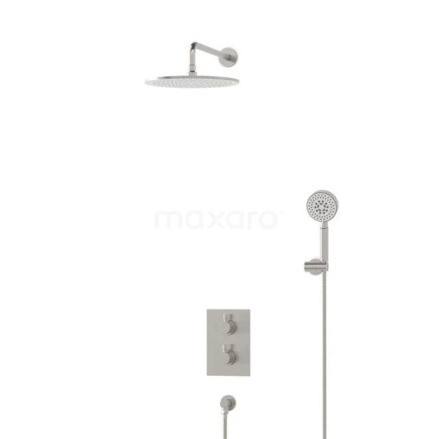 Radius Rain shower Built-in | Stainless steel 30 cm Rain shower Thermostatic BIR55-00169