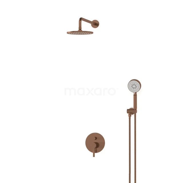 Radius Rain shower Built-in | Copper 20 cm Rain shower Single lever BIK55-00096