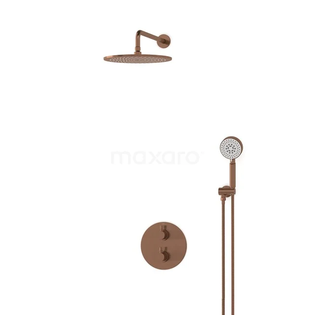 Radius Rain shower Built-in | Copper 30 cm Rain shower Thermostatic BIK55-00099