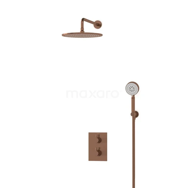 Radius Rain shower Built-in | Copper 30 cm Rain shower Thermostatic BIK55-00134