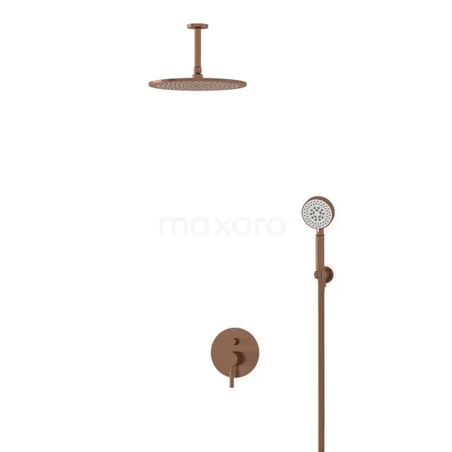 Radius Rain shower Built-in | Copper 30 cm Rain shower Single lever BIK55-00144