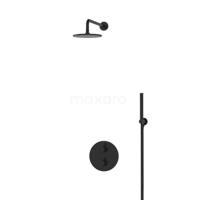 Radius Rain shower Built-in | Black 20 cm Rain shower Thermostatic BIZ55-00001
