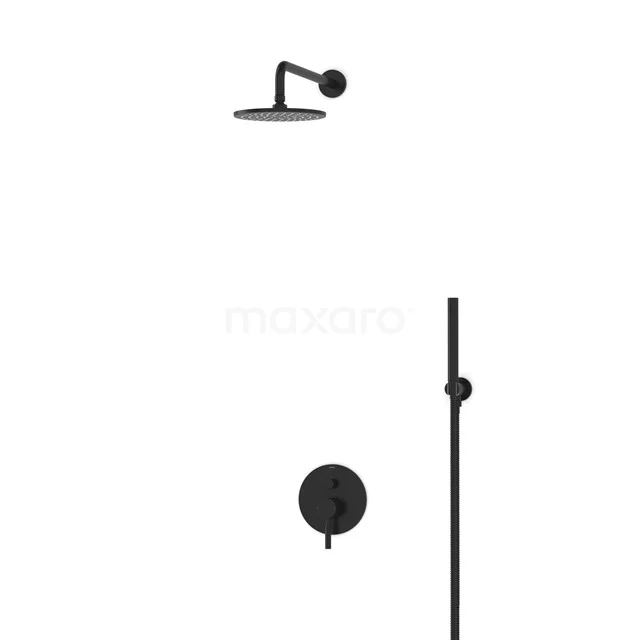 Radius Rain shower Built-in | Black 20 cm Rain shower Single lever BIZ55-00003