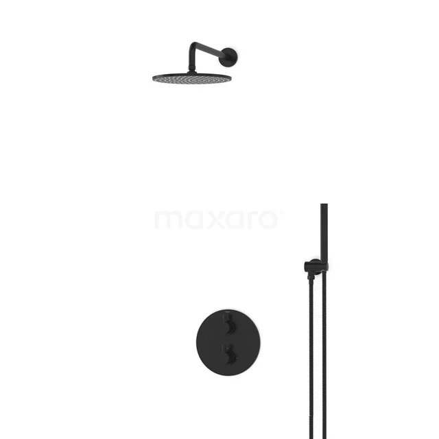 Radius Rain shower Built-in | Black 25 cm Rain shower Thermostatic BIZ55-00016