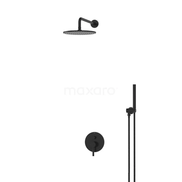 Radius Rain shower Built-in | Black 25 cm Rain shower Single lever BIZ55-00018