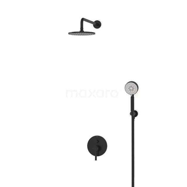 Radius Rain shower Built-in | Black 20 cm Rain shower Single lever BIZ55-00063