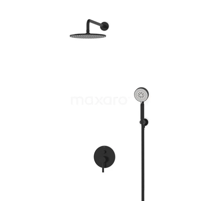 Radius Rain shower Built-in | Black 25 cm Rain shower Single lever BIZ55-00066