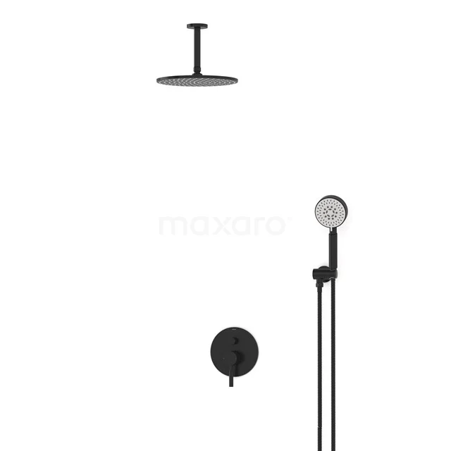 Radius Rain shower Built-in | Black 25 cm Rain shower Single lever BIZ55-00084