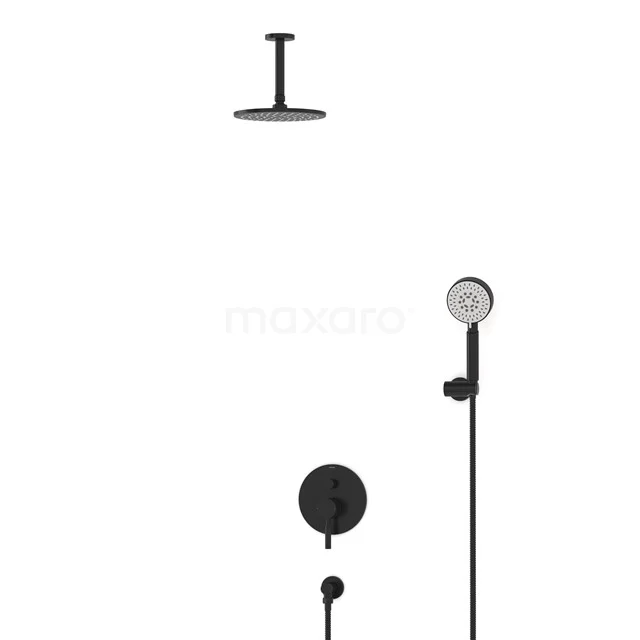 Radius Rain shower Built-in | Black 20 cm Rain shower Single lever BIZ55-00093