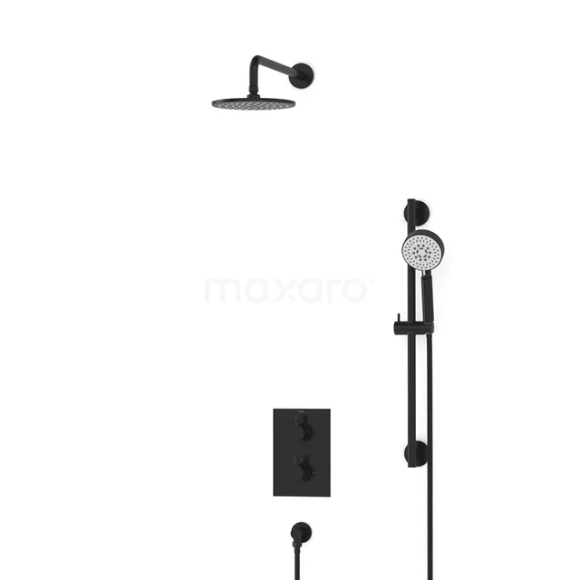 Radius Rain shower Built-in | Black 20 cm Rain shower Thermostatic BIZ55-00098