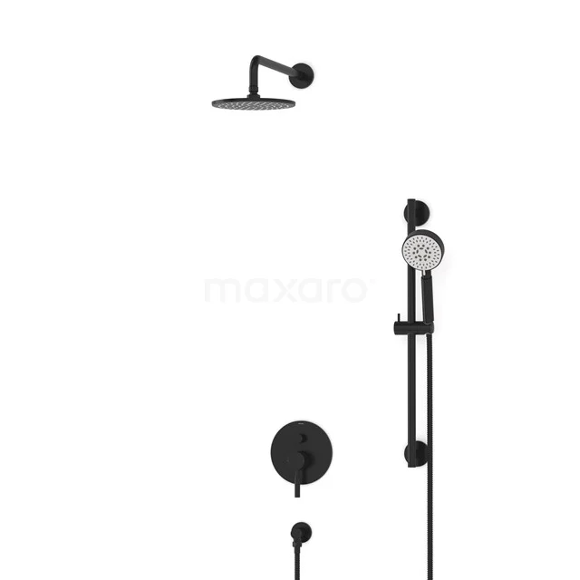 Radius Schwarz Einbau-Regenbrause-Set Einhebelmischbatterie 20cm Kopfbrause Schwarz BIZ55-00099 Radius Schwarz Einbau-Regenbrause-Set Einhebelmischbatterie 20cm Kopfbrause Schwarz BIZ55-00099