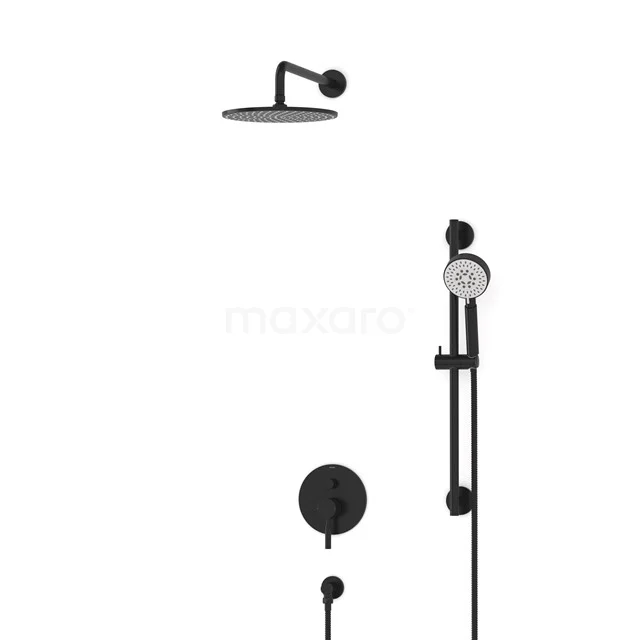 Radius Regenduschen Einbau | Schwarz 25 cm Regenduschen Eingriff BIZ55-00102