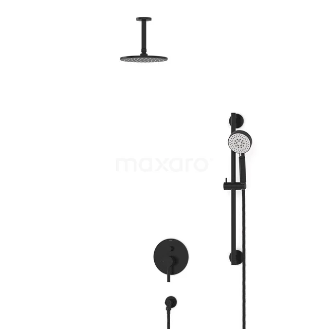 Radius Rain shower Built-in | Black 20 cm Rain shower Single lever BIZ55-00105