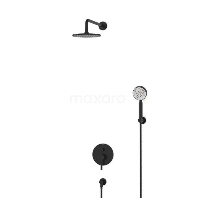Radius Rain shower Built-in | Black 20 cm Rain shower Single lever BIZ55-00111
