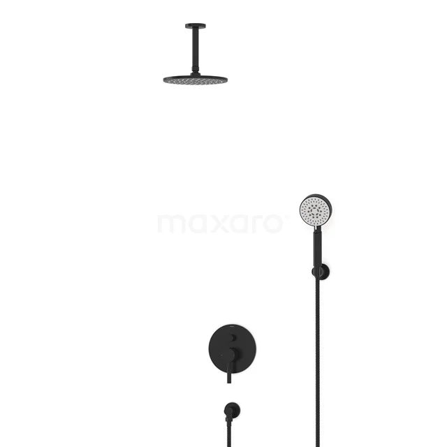 Radius Rain shower Built-in | Black 20 cm Rain shower Single lever BIZ55-00117