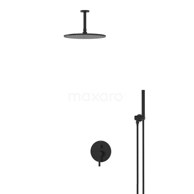 Radius Rain shower Built-in | Black 30 cm Rain shower Single lever BIZ55-00126