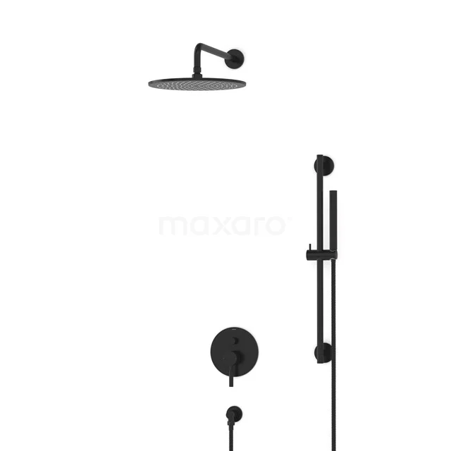 Radius Rain shower Built-in | Black 30 cm Rain shower Single lever BIZ55-00135