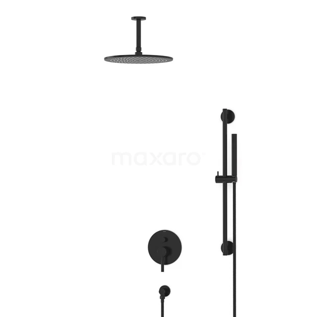 Radius Rain shower Built-in | Black 30 cm Rain shower Single lever BIZ55-00138