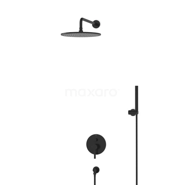 Radius Rain shower Built-in | Black 30 cm Rain shower Single lever BIZ55-00141