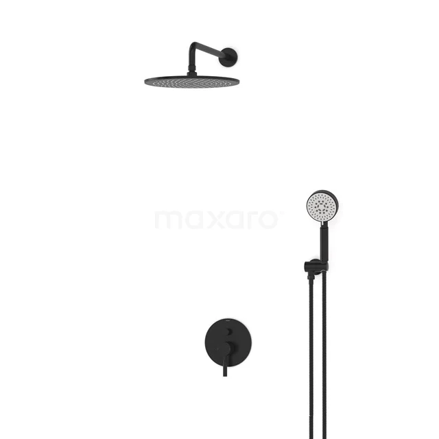 Radius Rain shower Built-in | Black 30 cm Rain shower Single lever BIZ55-00153