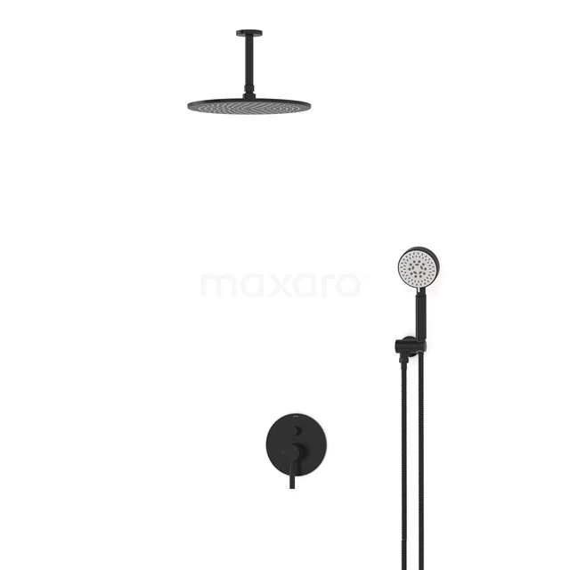 Radius Rain shower Built-in | Black 30 cm Rain shower Single lever BIZ55-00156