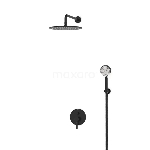 Radius Rain shower Built-in | Black 30 cm Rain shower Single lever BIZ55-00159