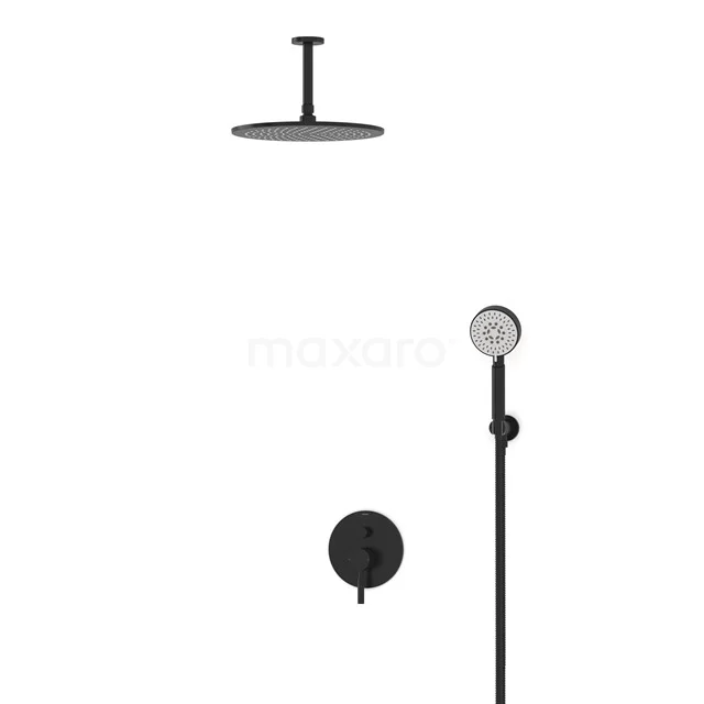 Radius Rain shower Built-in | Black 30 cm Rain shower Single lever BIZ55-00162