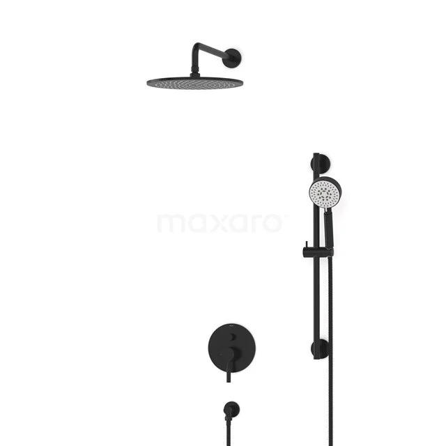 Radius Rain shower Built-in | Black 30 cm Rain shower Single lever BIZ55-00165