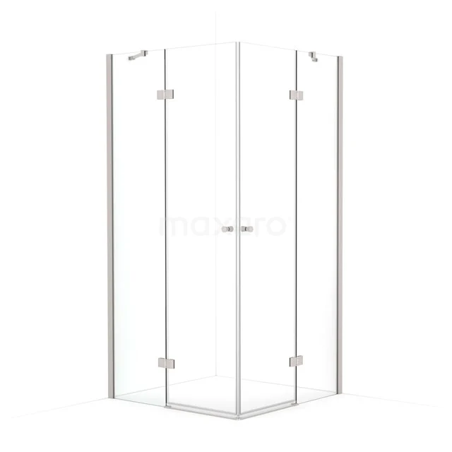 Amber Shower enclosure | 90x90 cm Stainless steel Clear glass Pivot door Square CTD2626210BR