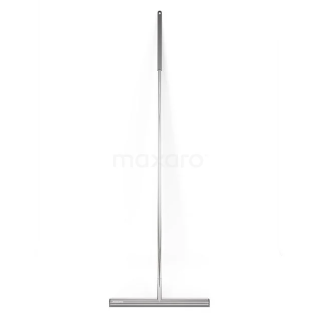 Minimalistischer Edelstahl Duschabzieher, rechteckiges Design mit matter Oberfläche, ideal für einen modernen Badezimmerstil.