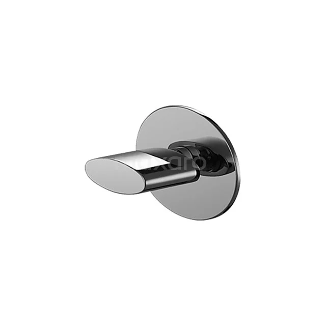 Built-in Shower valve Distinct Chrome, diverter valve, Chrome 11.153.204N Bathroom wall hook, chrome-coloured, round shape with modern design made of smooth polished stainless steel.