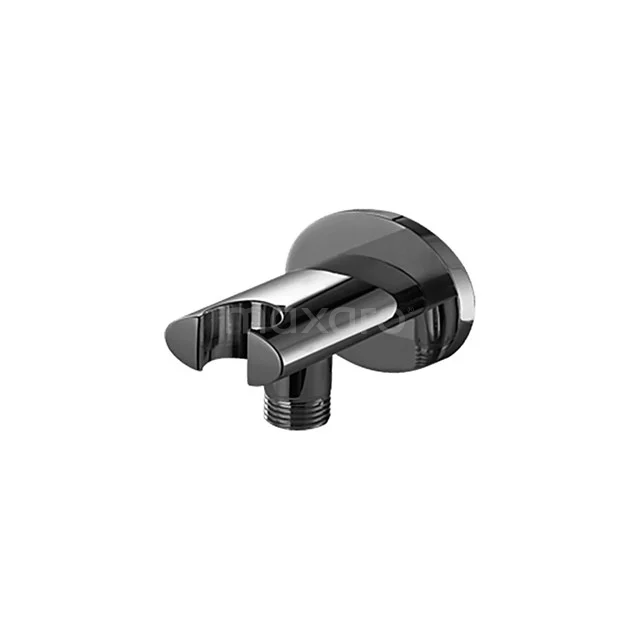Hand shower holder Distinct Chrome, Wall-mounted, Chrome 11.156.800 Chrome wall holder for shower head, compact and modern design, ideal for stylish bathroom accessories.