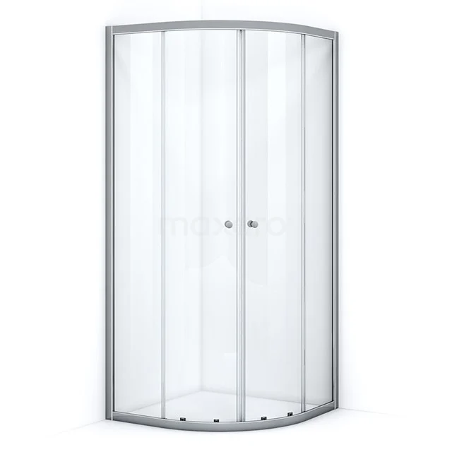 Ruby Essence Duschkabine | 100x100 cm Chrom Schiebetür Viertelrunde R2805-1010CN