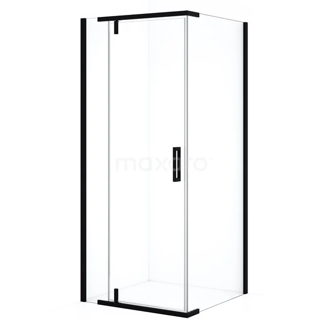 Topaz Shower cabin | 90x90 cm Matte black Pivot door Square L6405_0900M