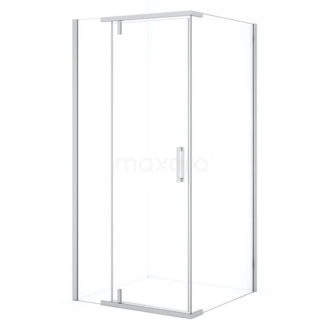 Topaz Shower cabin | 100x100 cm Chrome Pivot door Square L6405_1000C