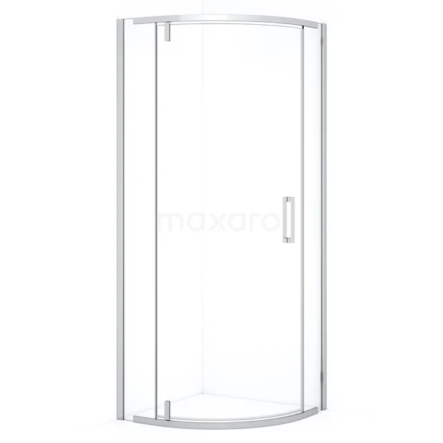 Topaz Shower cabin | 80x80 cm Chrome Pivot door Quarter round R6403_0800C
