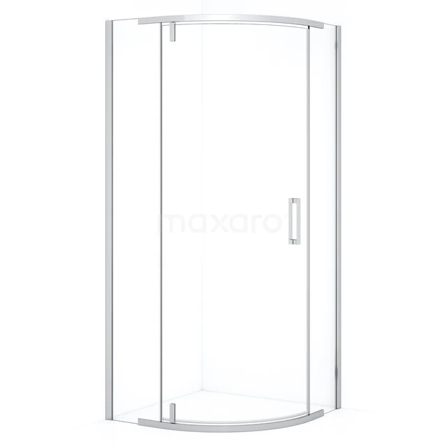 Topaz Shower enclosure | 90x90 cm Chrome Pivot door Quarter round R6403_0900C