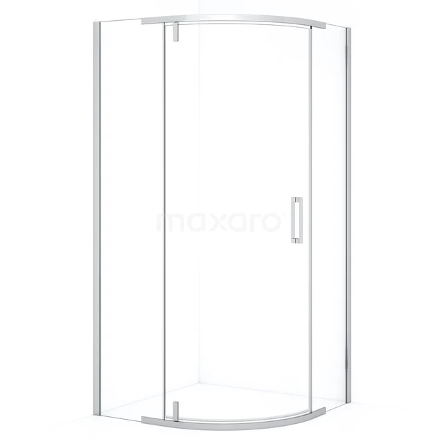 Topaz Shower enclosure | 100x100 cm Chrome Pivot door Quarter round R6403_1000C