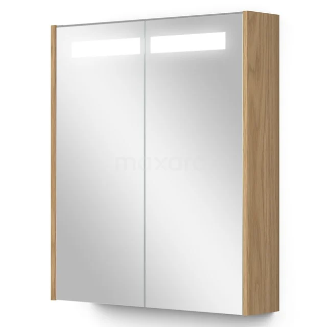 Mirror Cabinet With Lighting Modulo 60x70cm Natural Veneer K99-0600-59008-60 Mirror Cabinet With Lighting Modulo 60x70cm Natural Veneer K99-0600-59008-60