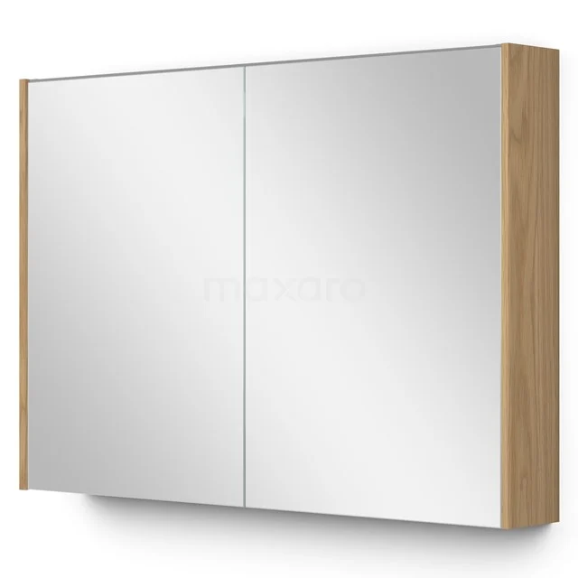 Mirror Cabinet With Lighting Modulo 100x70cm Natural Veneer K99-1000-59009-60 Mirror Cabinet With Lighting Modulo 100x70cm Natural Veneer K99-1000-59009-60