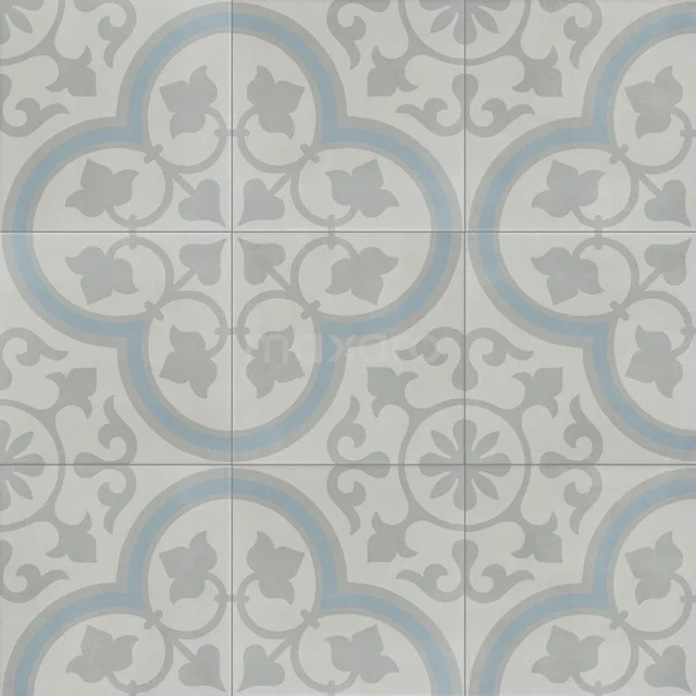 Aurora Ornate Grey Floor/wall tile | 22.3x22.3 cm Multicoloured Decor 502-080103