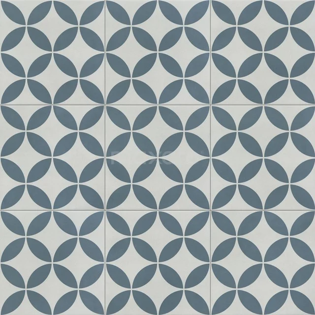 Aurora Circle Blue' Floor/wall tile | 22.3x22.3 cm Multicoloured Decor 502-080104