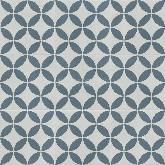 Bodenfliese/Wandfliese Aurora Circle Schwarz 22.3x22.3cm Dekor Mehrfarbig Unrektifiziert 502-080104