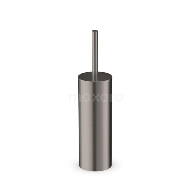 Stainless steel toilet brush holder Cylinder, modern design, ideal as a stylish bathroom accessory.