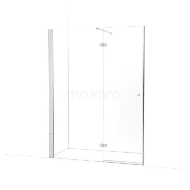 Amber Douchedeur | 150 cm Chroom Helder glas Draaideur WTB863120C