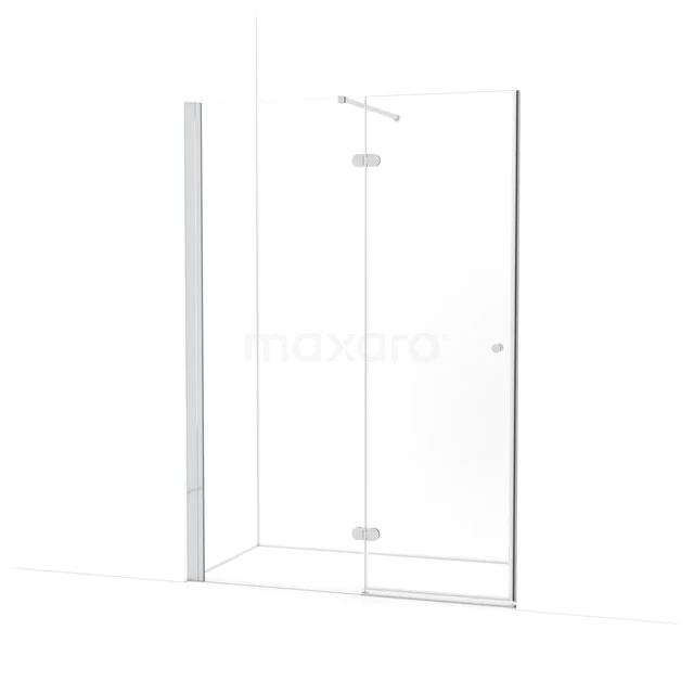 Amber Douchedeur | 140 cm Chroom Helder glas Draaideur WTB763120C