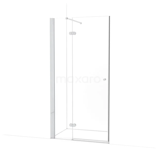 Amber Douchedeur | 100 cm Chroom Helder glas Draaideur WTB363120C