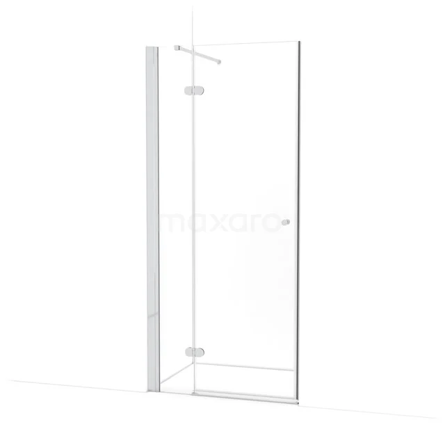 Amber Douchedeur | 90 cm Chroom Helder glas Draaideur WTB263120C