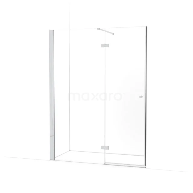 Amber Douchedeur | 150 cm Chroom Helder glas Draaideur WTB863110C